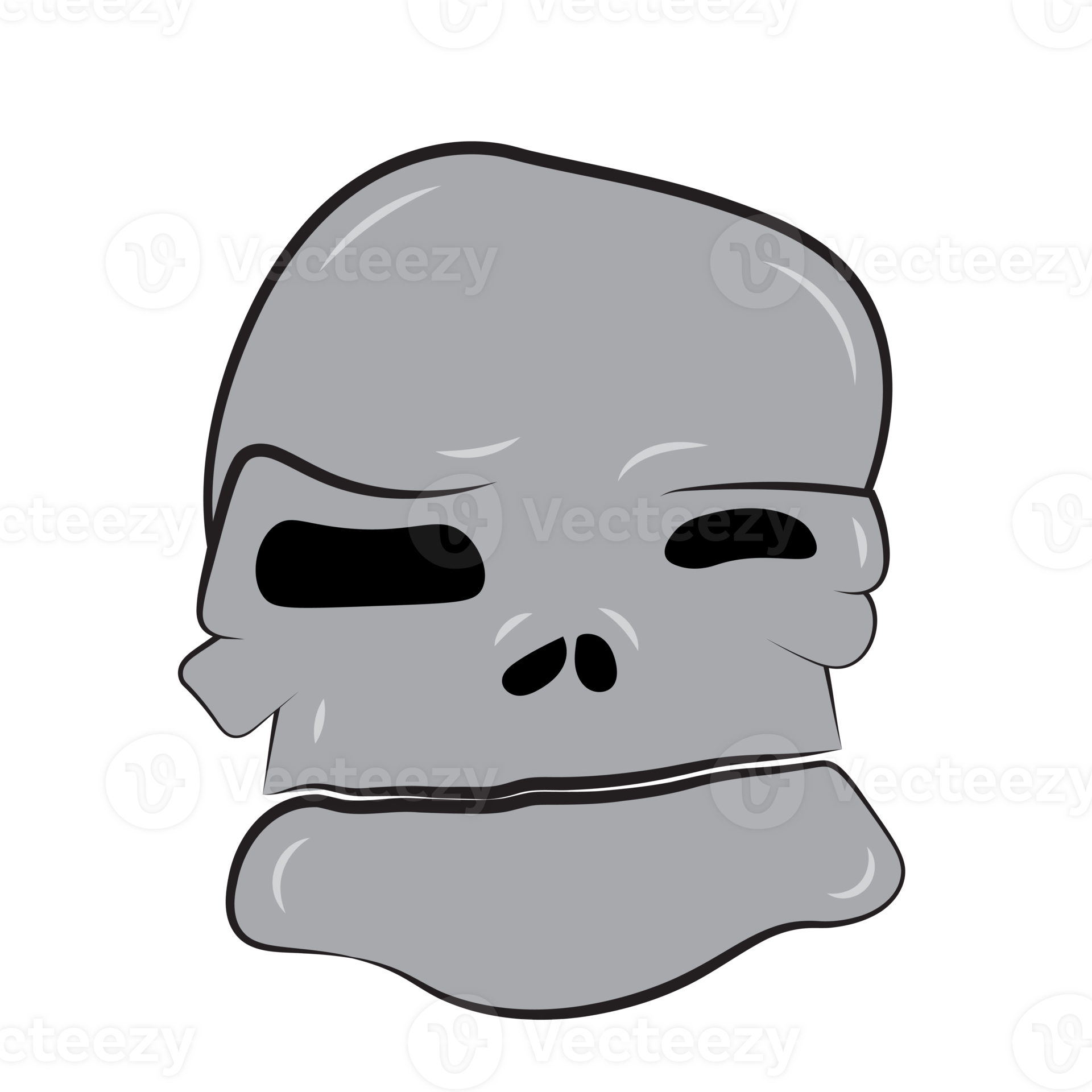 Hand draw human halloween skull 30778399 PNG