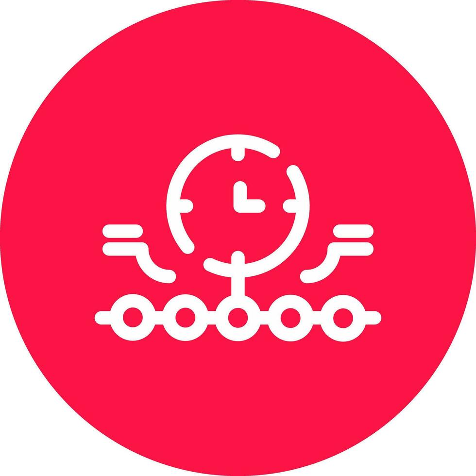 Circular Bending Process Creative Icon Design vector