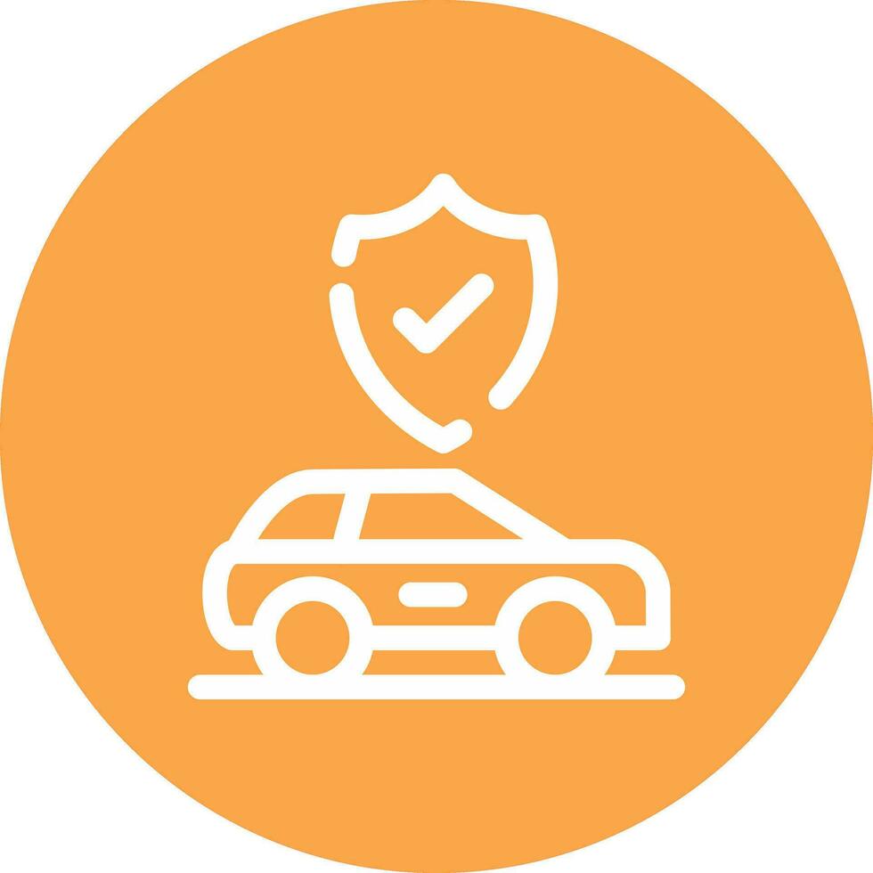 Car Insurance Creative Icon Design vector