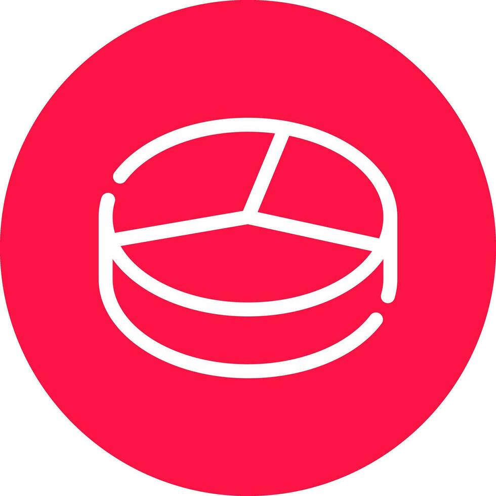 3D Pie Creative Icon Design vector