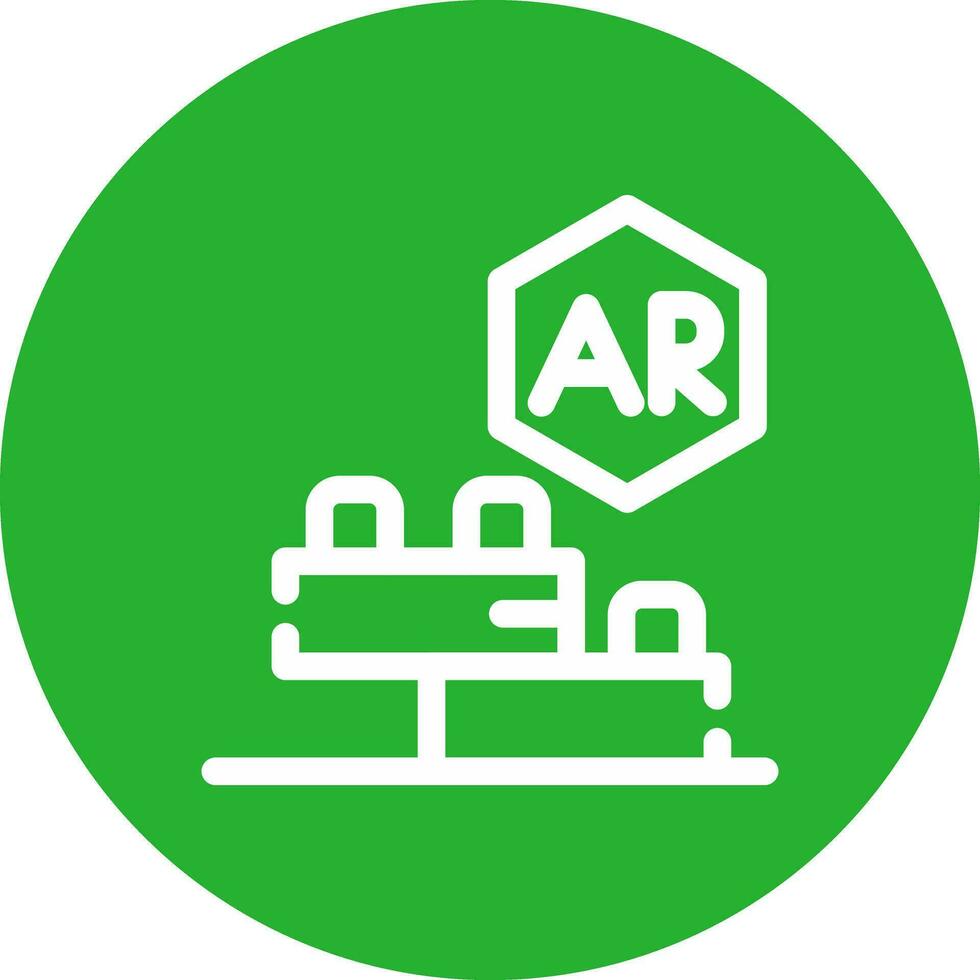 Ar Building Blocks Creative Icon Design vector