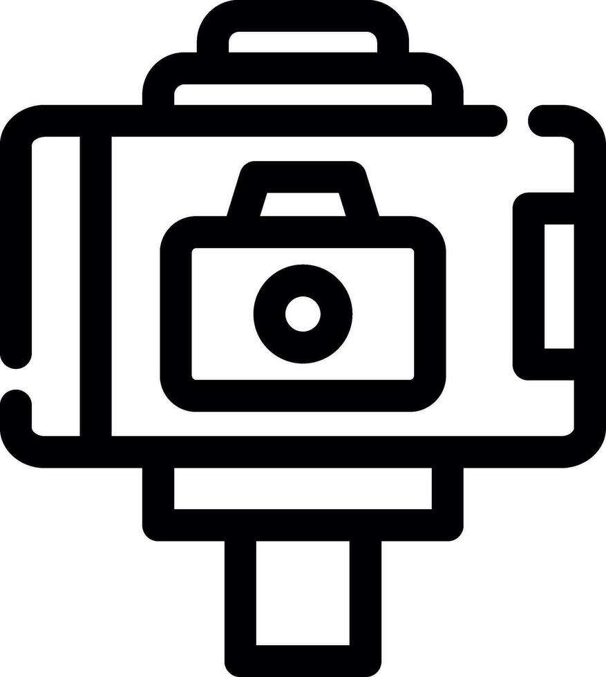 Selfie Stick Creative Icon Design vector