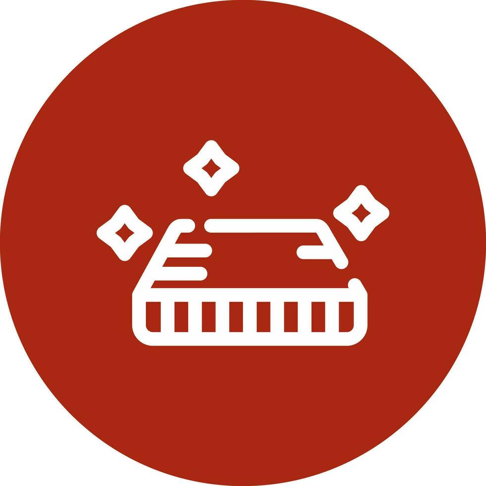 Mattress Cleaning Creative Icon Design vector