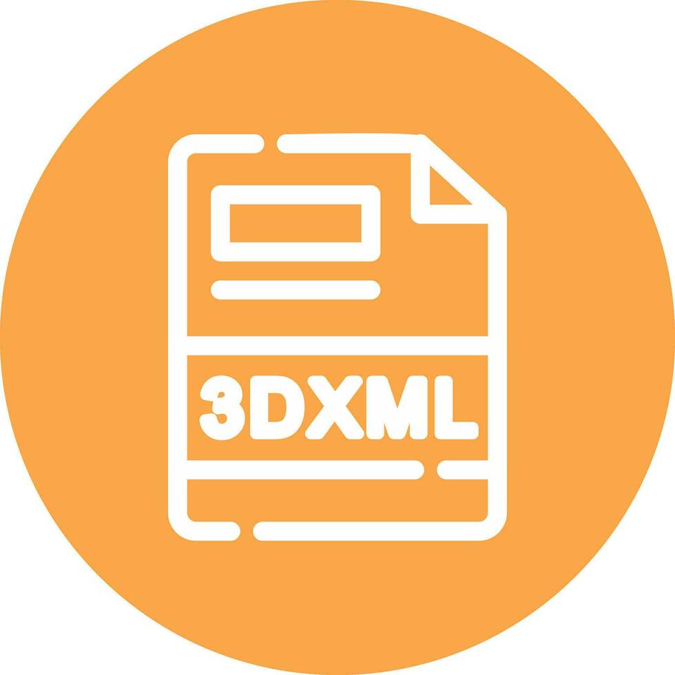 3DXML Creative Icon Design vector