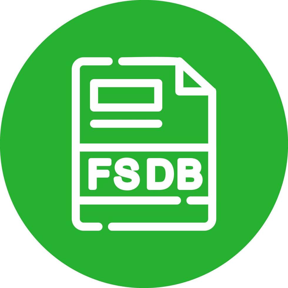 fsdb creativo icono diseño vector