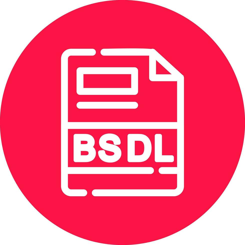BSDL Creative Icon Design vector