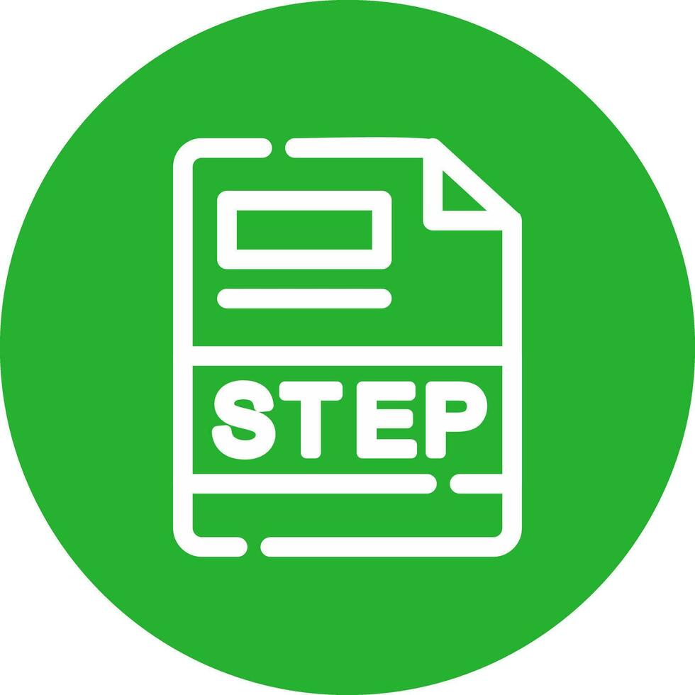 STEP Creative Icon Design vector