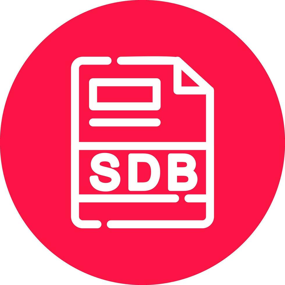 sdb creativo icono diseño vector