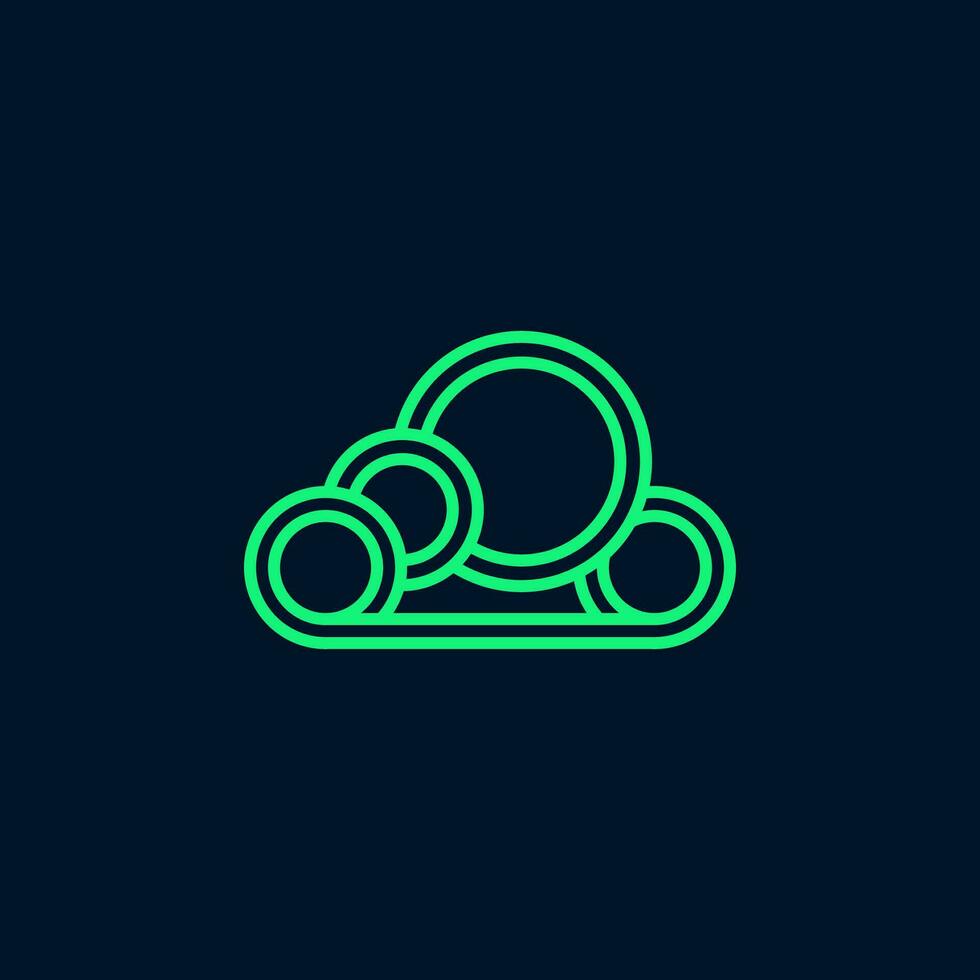 abstract design logo cloud vector