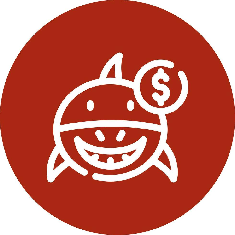 Loan Shark Creative Icon Design vector