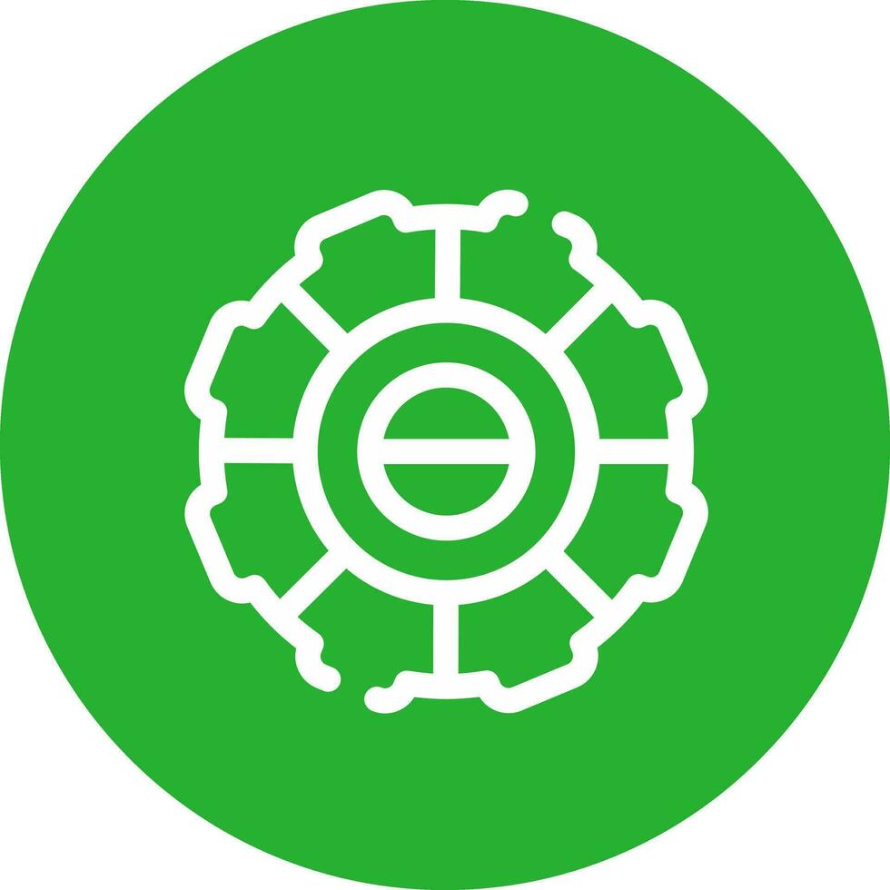 Segmented Process Creative Icon Design vector