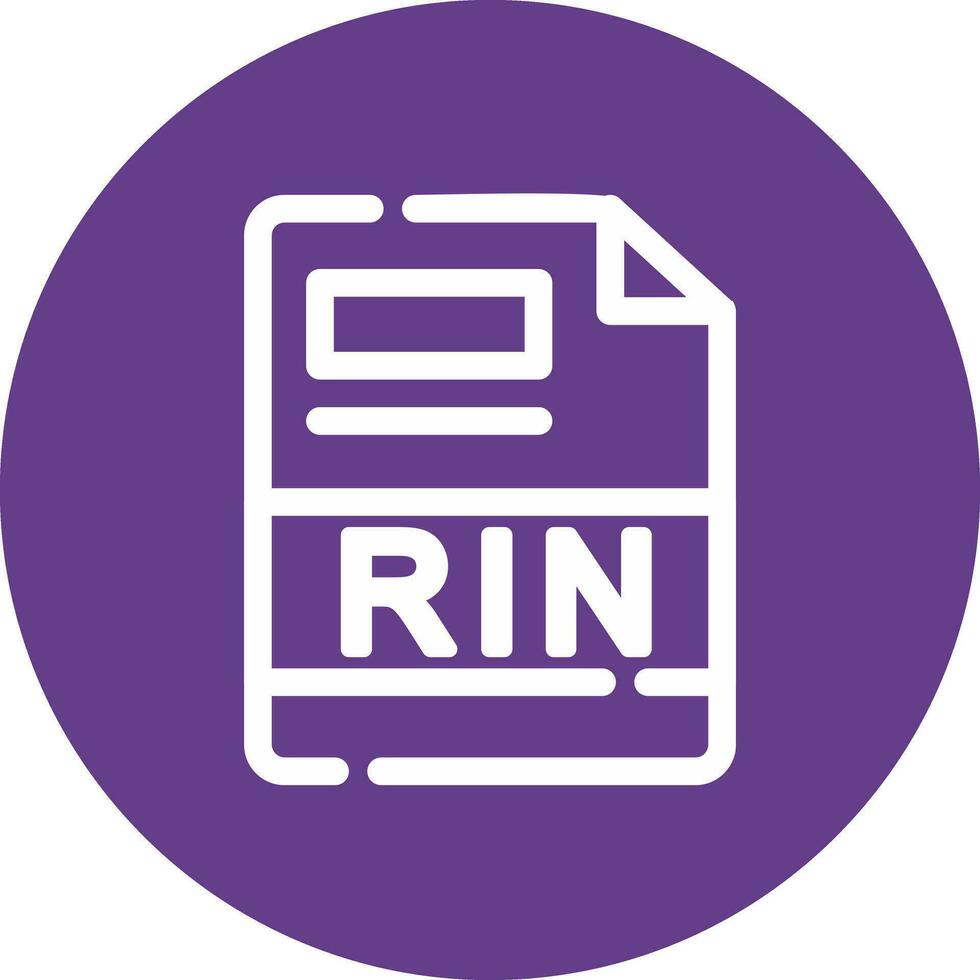 RIN Creative Icon Design vector