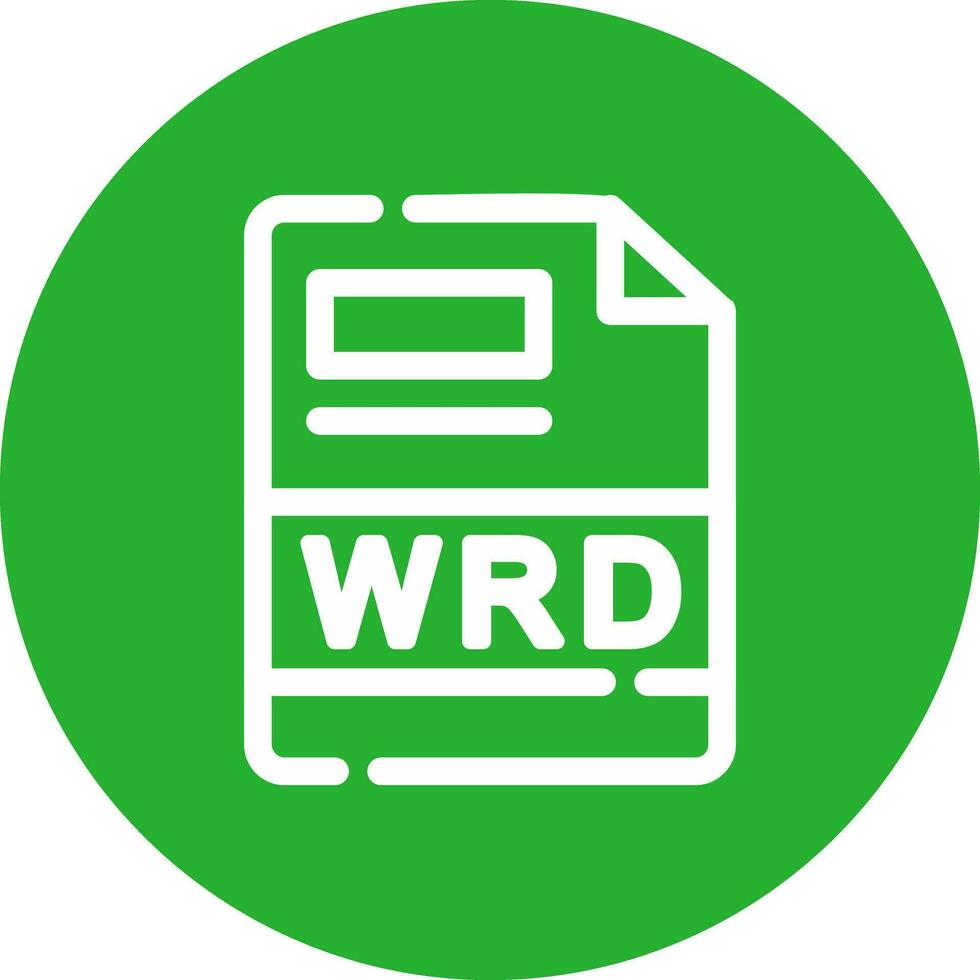 WRD Creative Icon Design vector