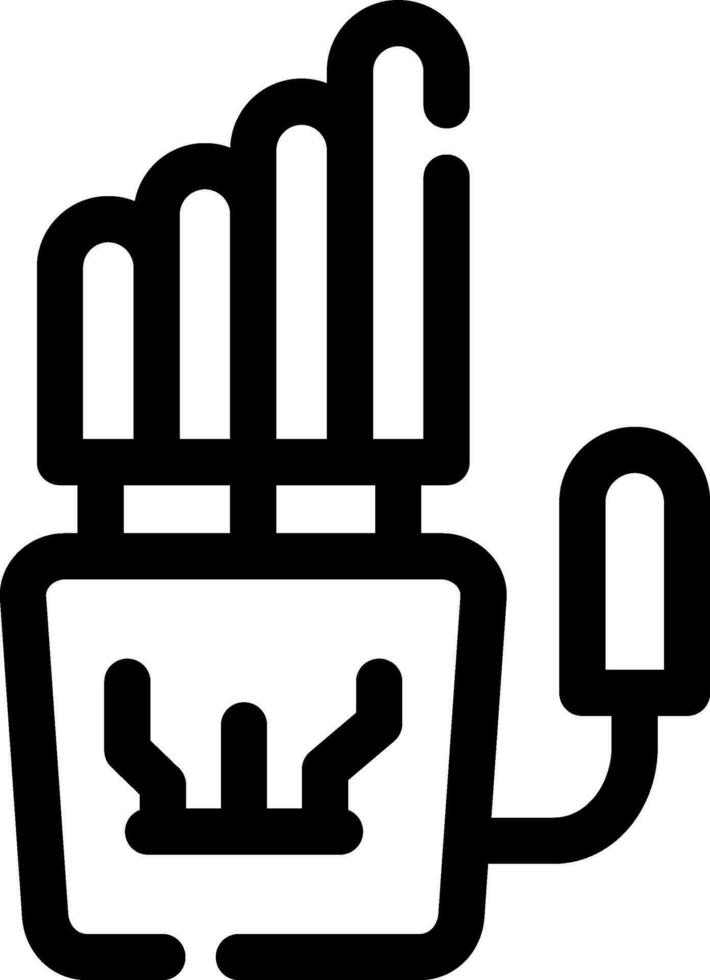Robot Hand Creative Icon Design vector