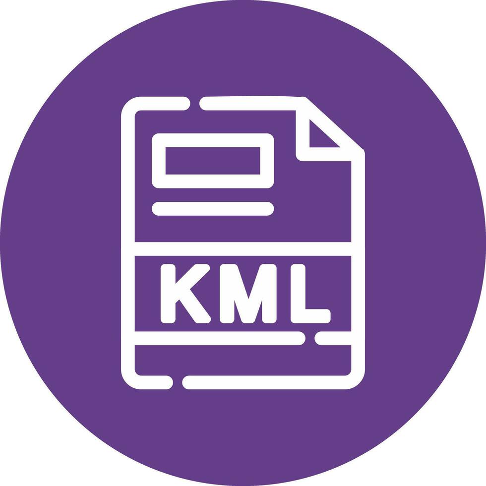 KML Creative Icon Design vector