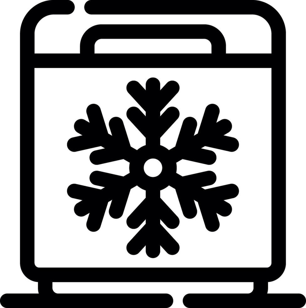 Freezer Creative Icon Design vector