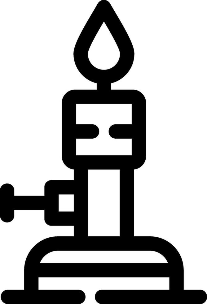 Bunsen Burner Creative Icon Design vector