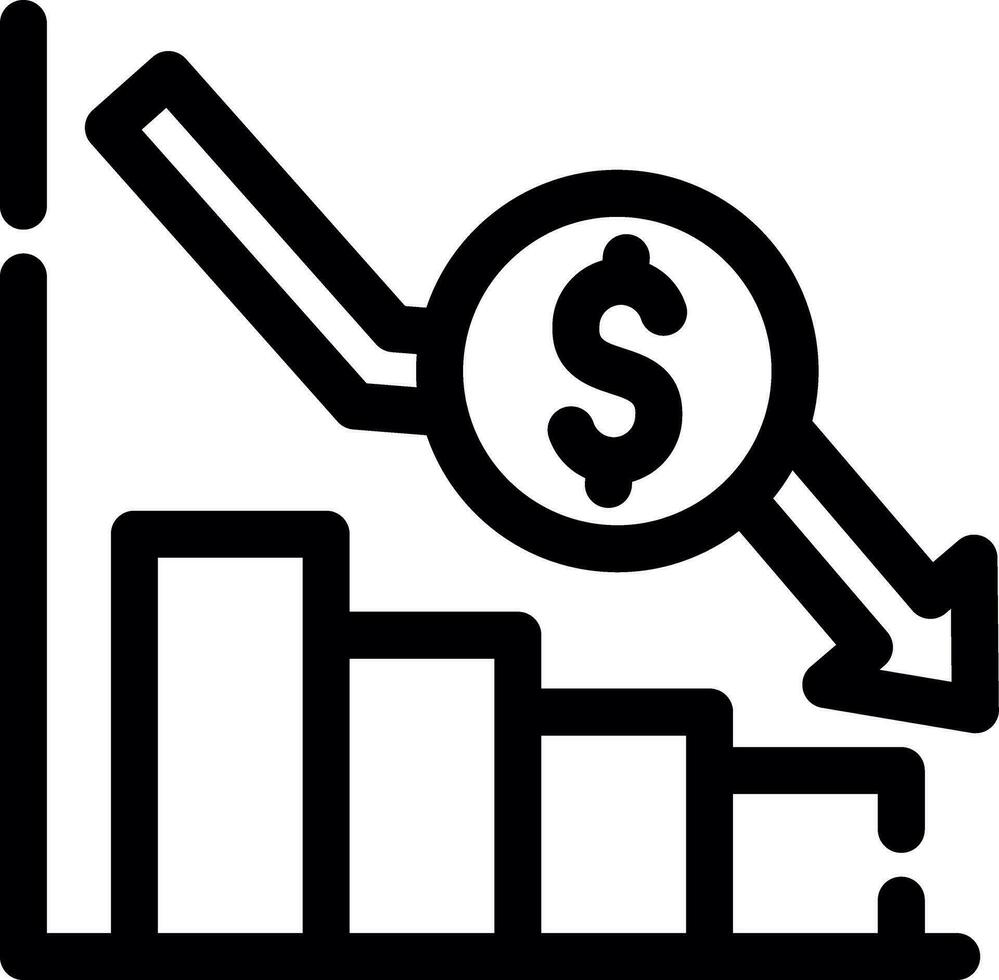 Bar Graph Creative Icon Design vector