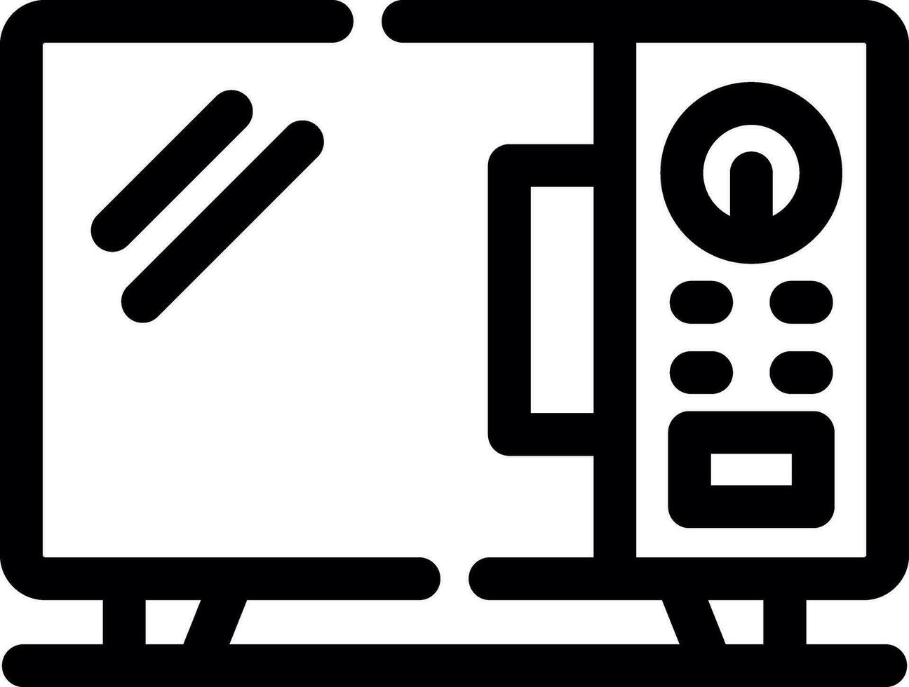 Microwave Creative Icon Design vector