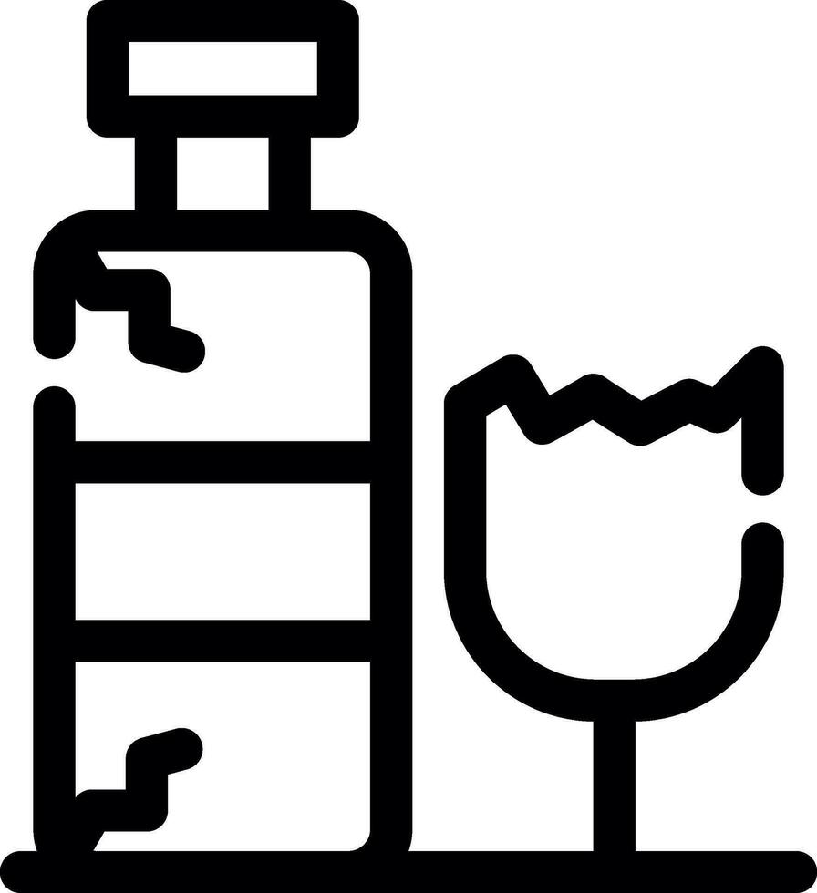 diseño de icono creativo de botella de vidrio vector