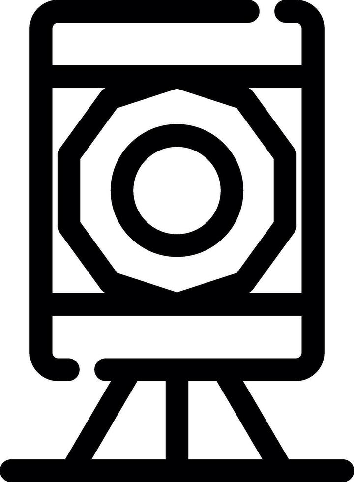 Theodolite Creative Icon Design vector