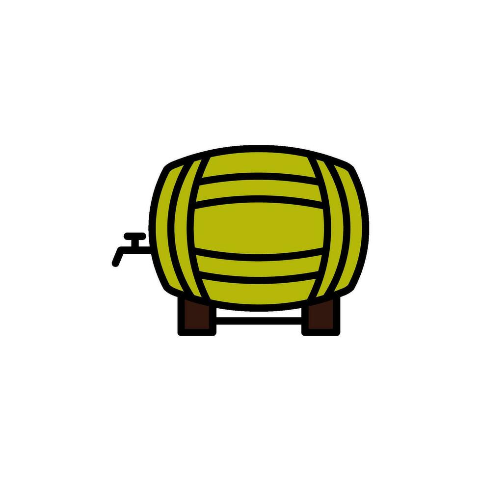 barril cerveza icono vector diseño plantillas