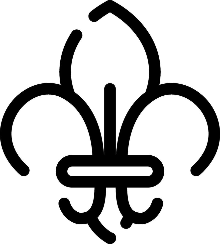 Fleur De Lis Creative Icon Design vector