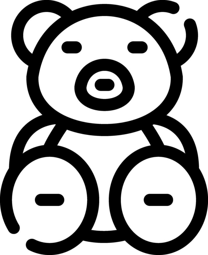 Teddy Bear Creative Icon Design vector