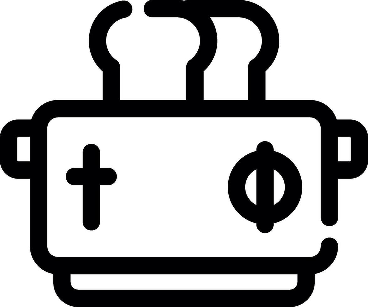 Toaster Creative Icon Design vector