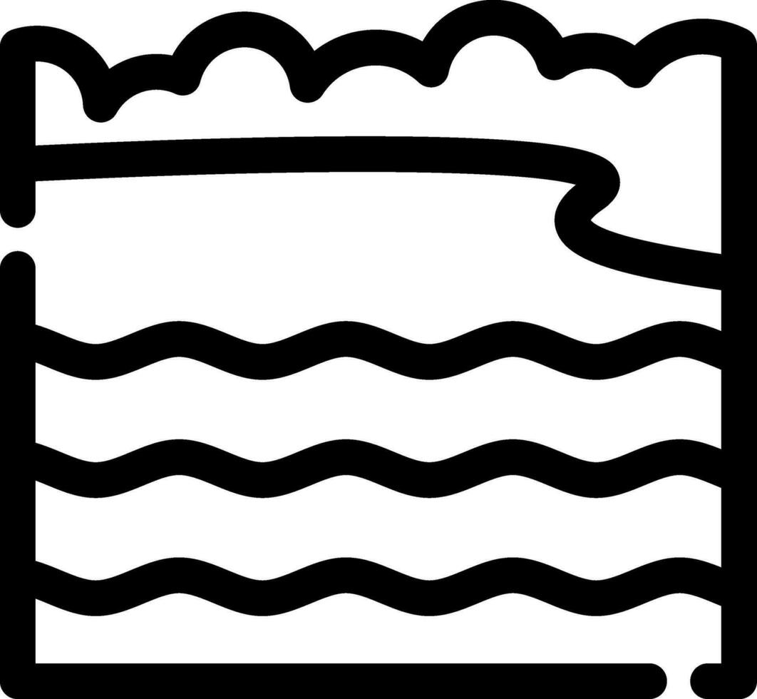 Bay Landscape Creative Icon Design vector