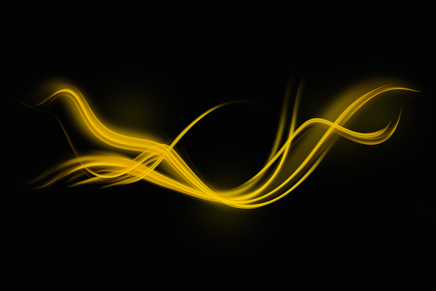 curve light effect of yellow lines psd