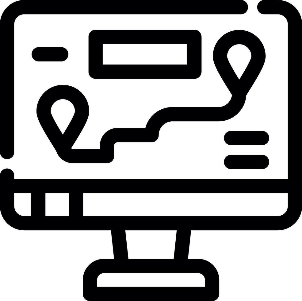 Map Creative Icon Design vector