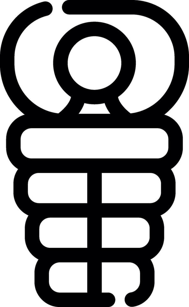 Sleeping Bag Creative Icon Design vector