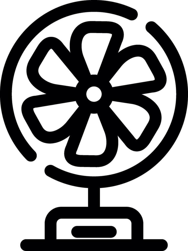 diseño de icono creativo de ventilador vector