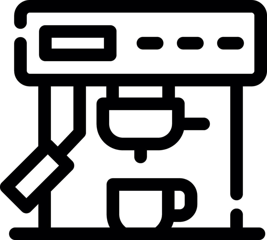 Coffee Machine Creative Icon Design vector