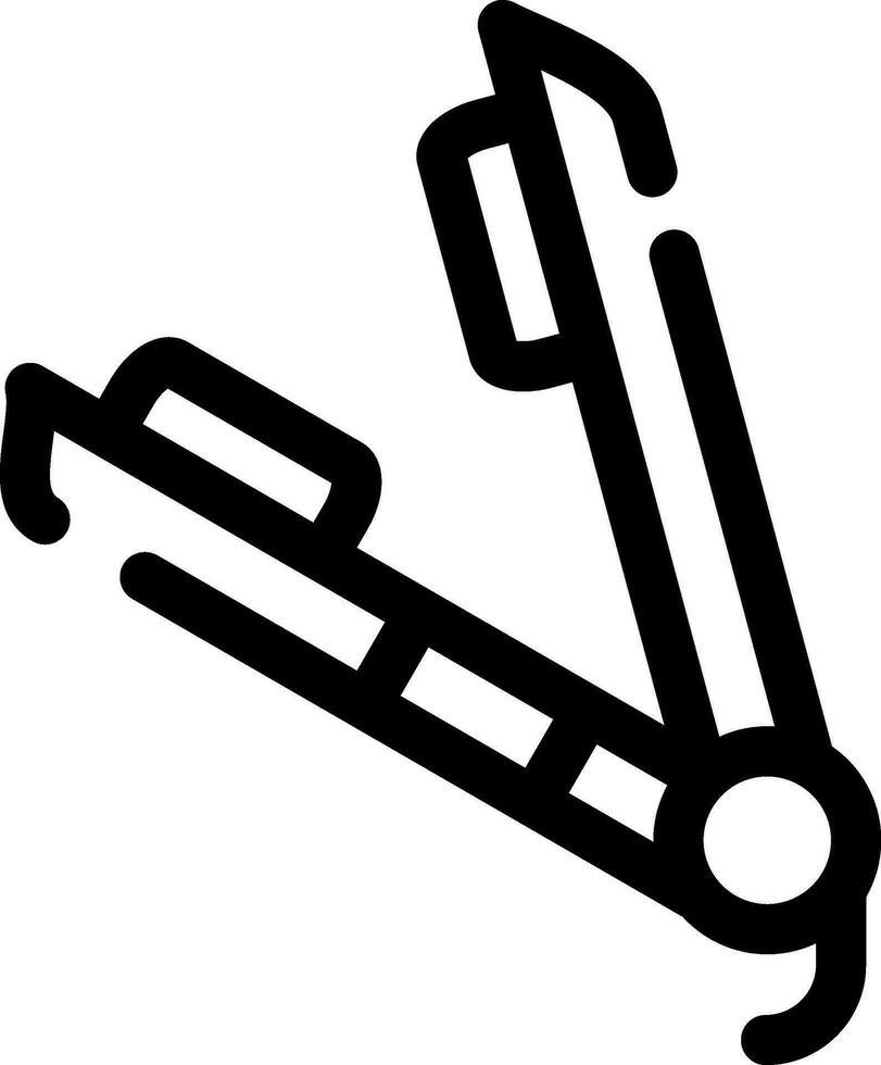 Hair Straightener Creative Icon Design vector