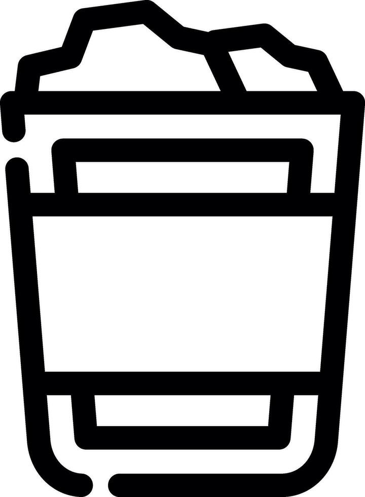 Paper Bin Creative Icon Design vector