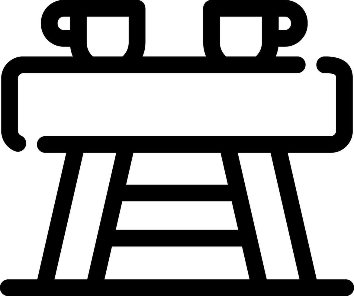 Coffee Table Creative Icons Design vector