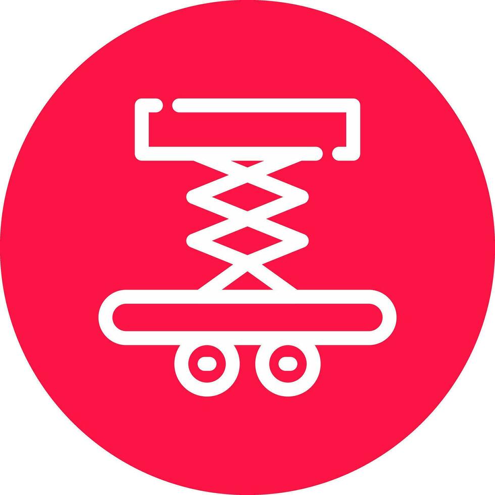 Car Lifter Creative Icon Design vector