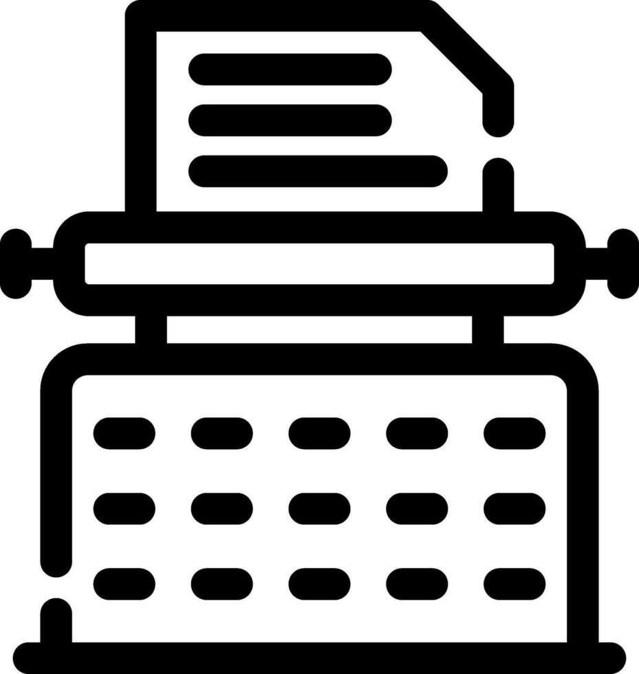 máquina de escribir creativo íconos diseño vector