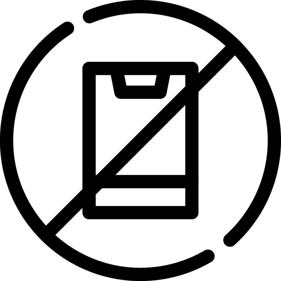 No Phone Creative Icon Design vector