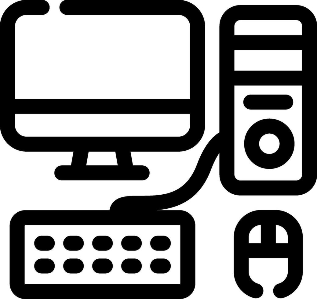 Computer Creative Icon Design vector