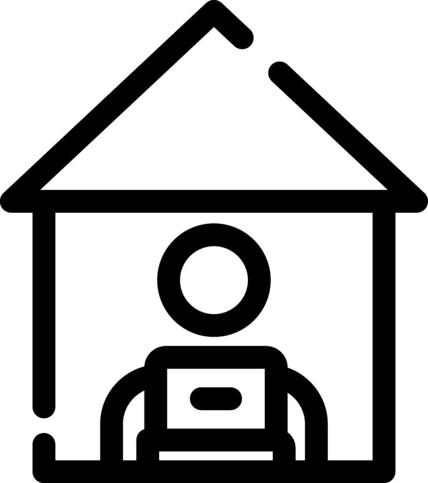 Work From Home Creative Icons Design vector