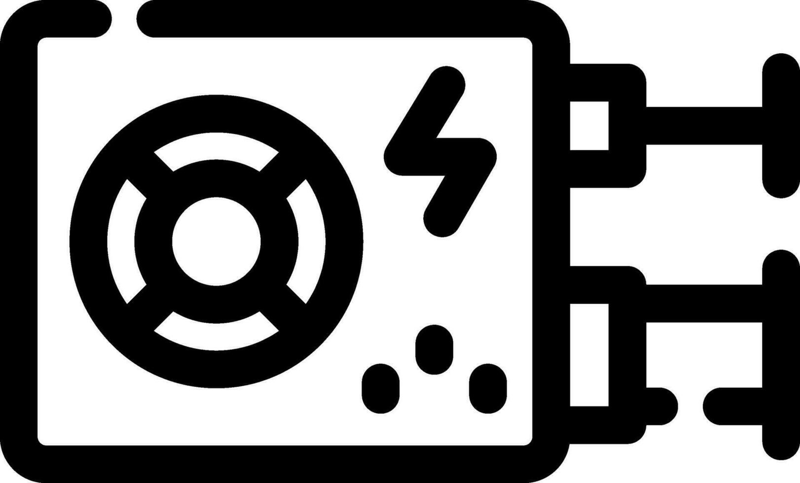 Power Supply Creative Icons Design vector