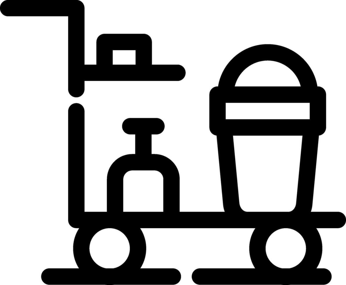 Cleaning Cart Creative Icons Design vector