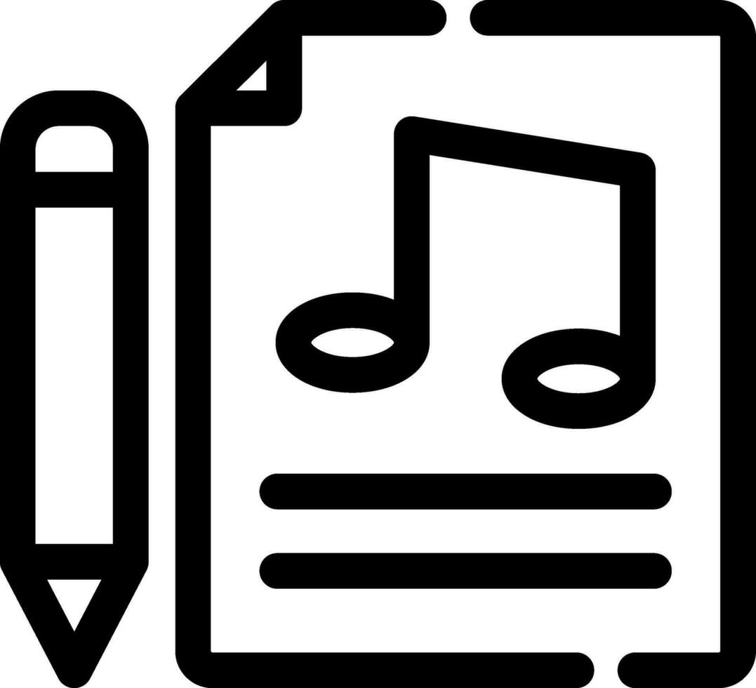 diseño de icono creativo de partitura musical vector