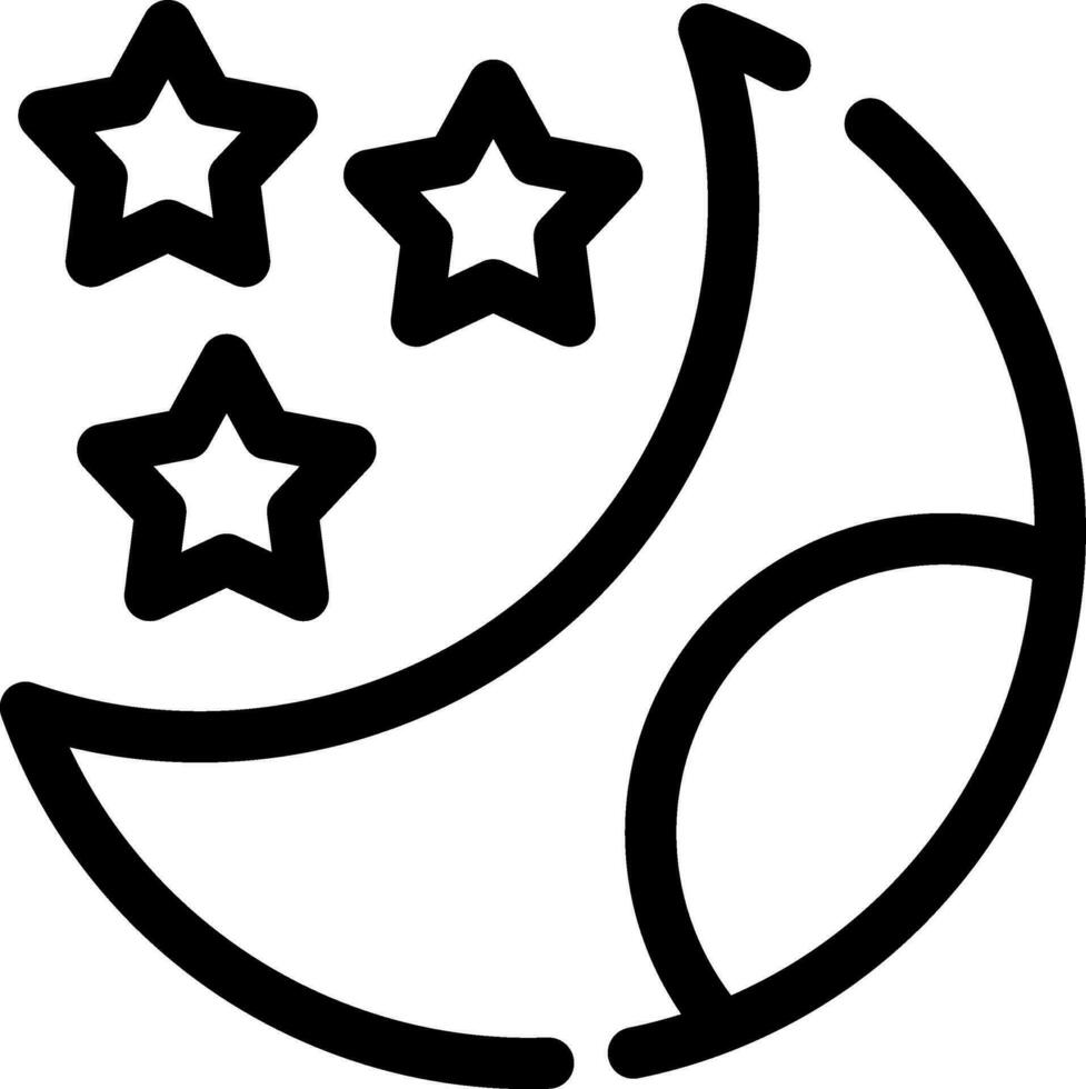 diseño de icono creativo de luna vector