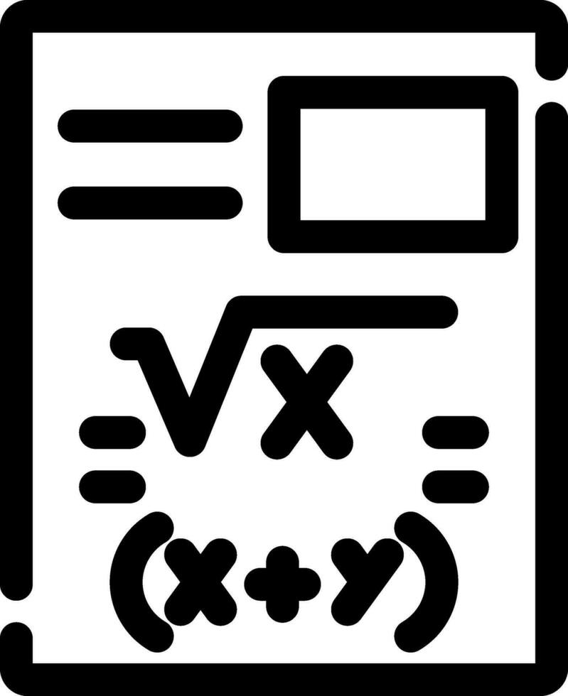 diseño de icono creativo de matemáticas vector