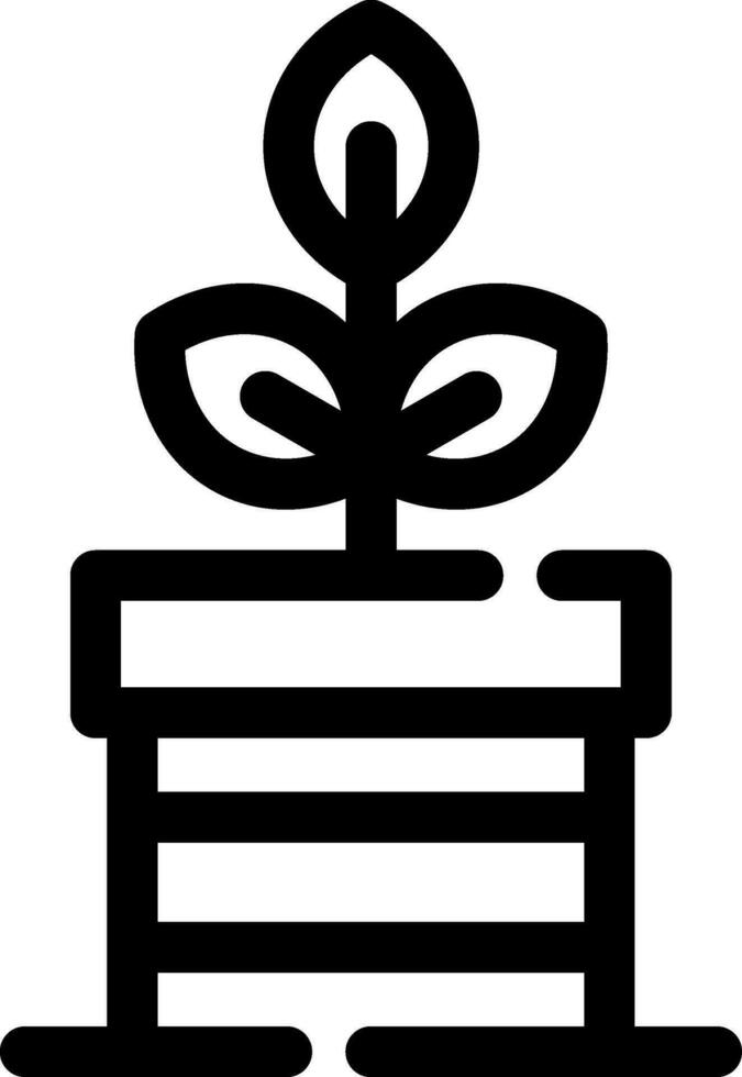 Plant Pot Creative Icon Design vector