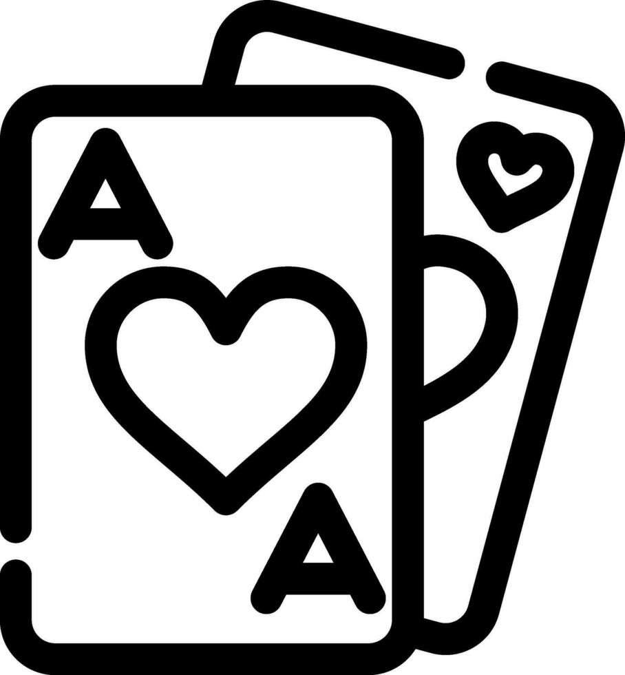 Playing Cards Creative Icon Design vector